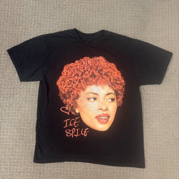 Ice Spice Big Head Shirt Medium Relaxed Cotton Graphic Print Crewneck Rap Tee - Picture 1 of 10